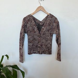 Free People Purple Long Sleeve top